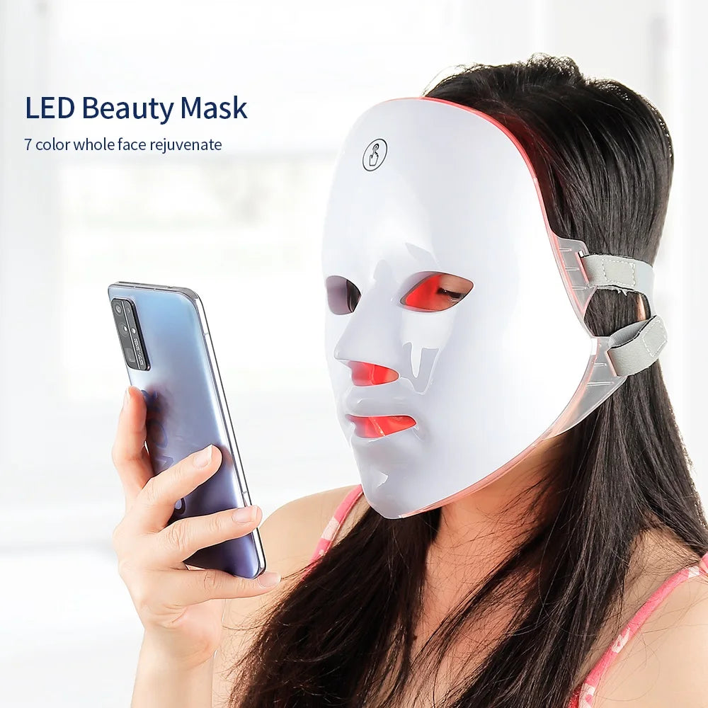 Tragbare LED Gesichtsmaske zur Hautstraffung und Verjüngung